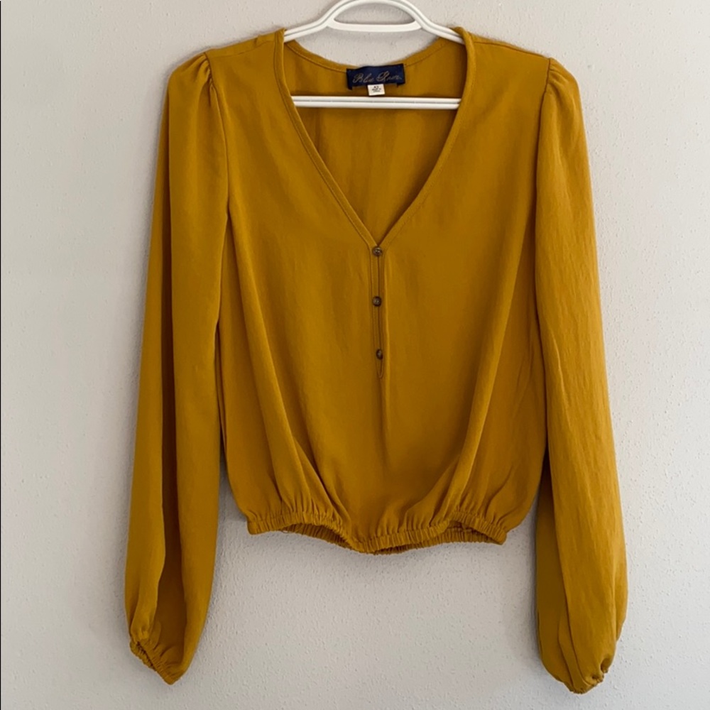 Flowy Mustard Blouse